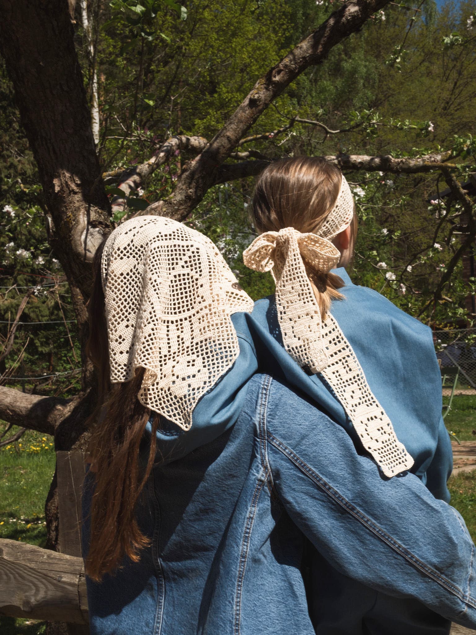 Handmade Cotton Scarf/Ribbon — view 10