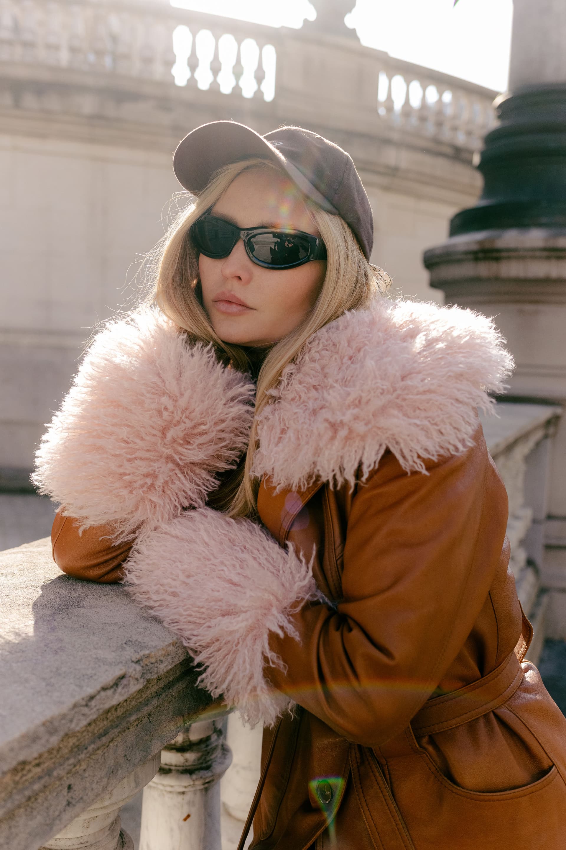 Brown baseball cap with optional silk accessory — view 11