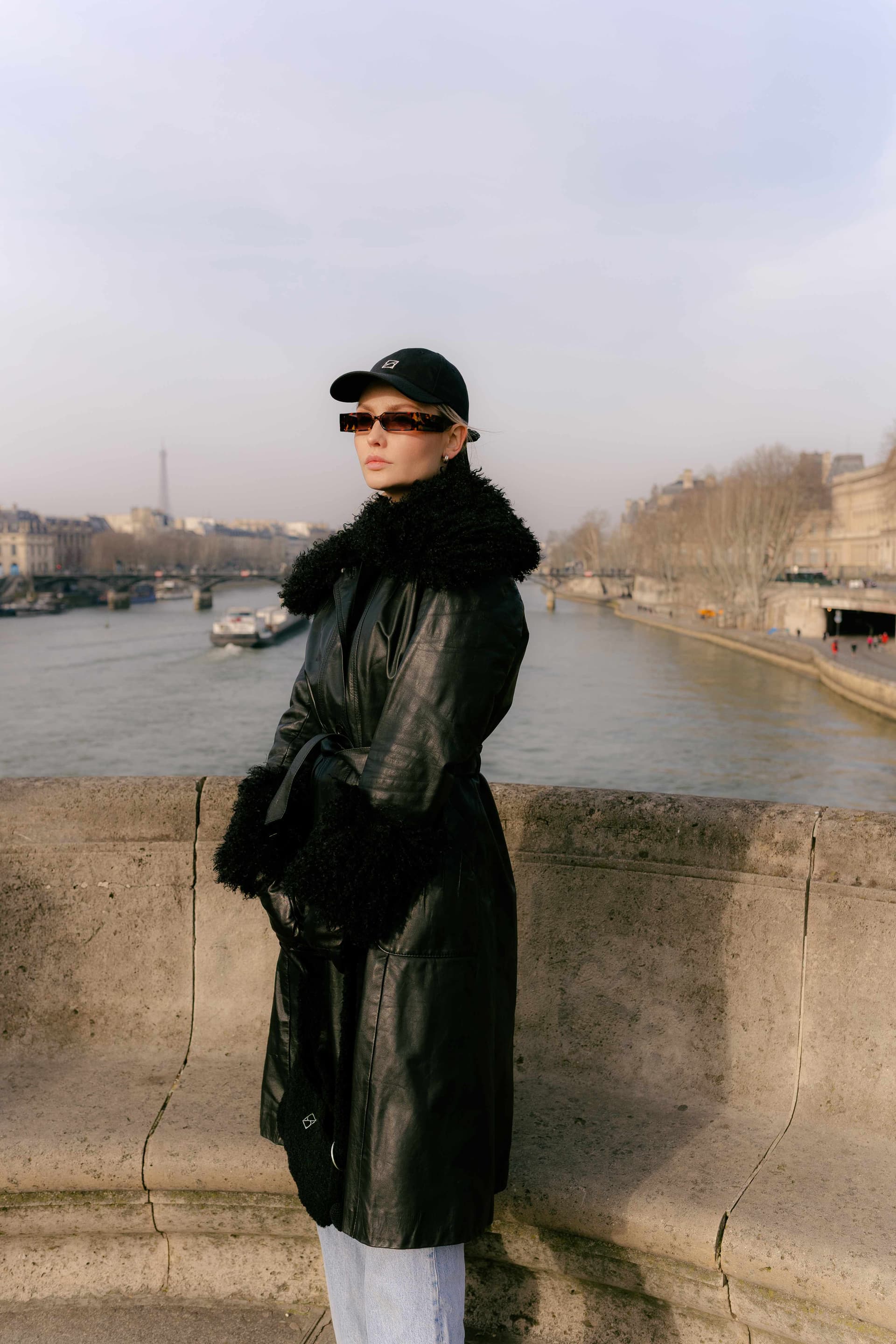 Black baseball cap with optional silk accessory — view 20