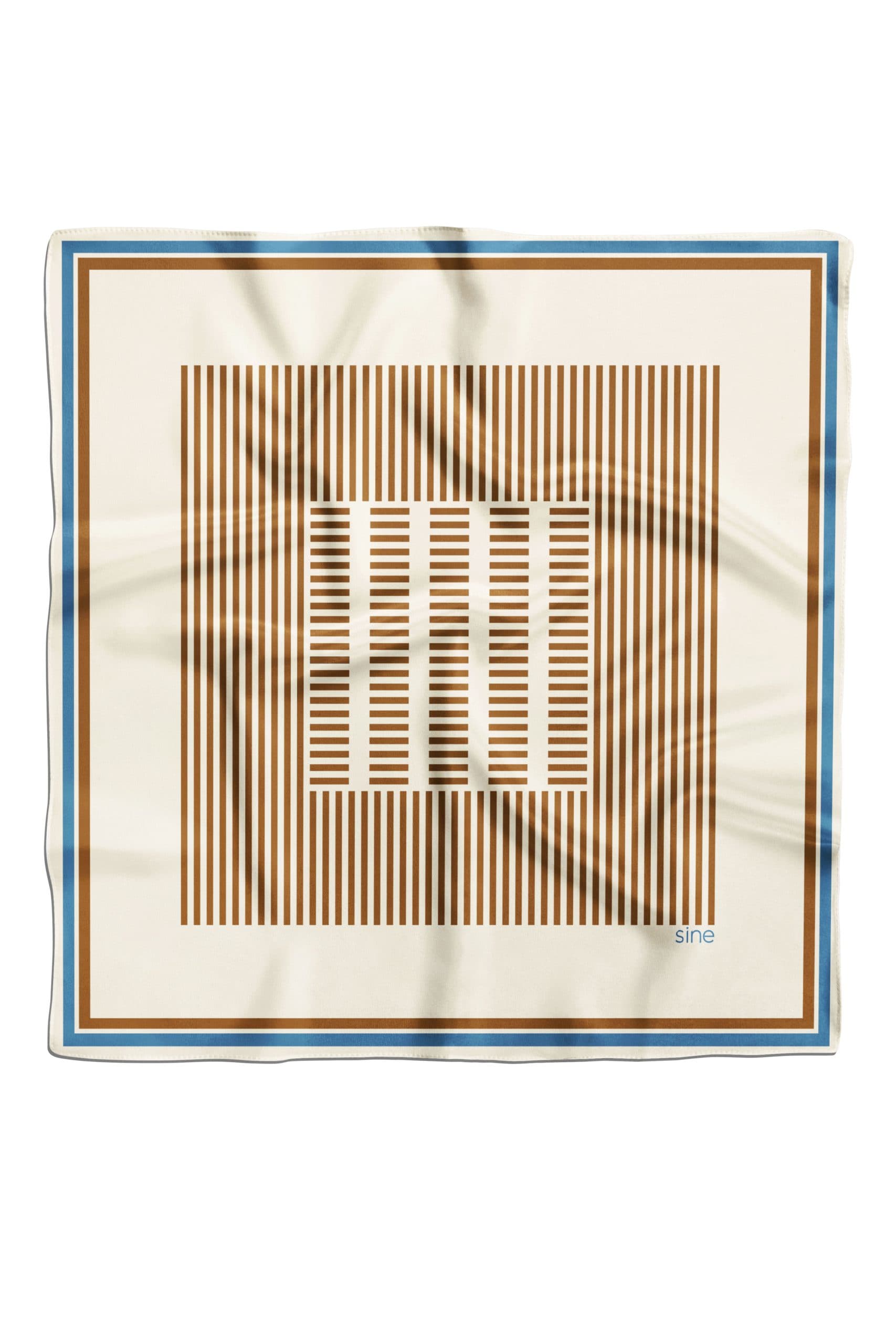Double-sided silk scarf 53 cm | Geometry 001 — view 1
