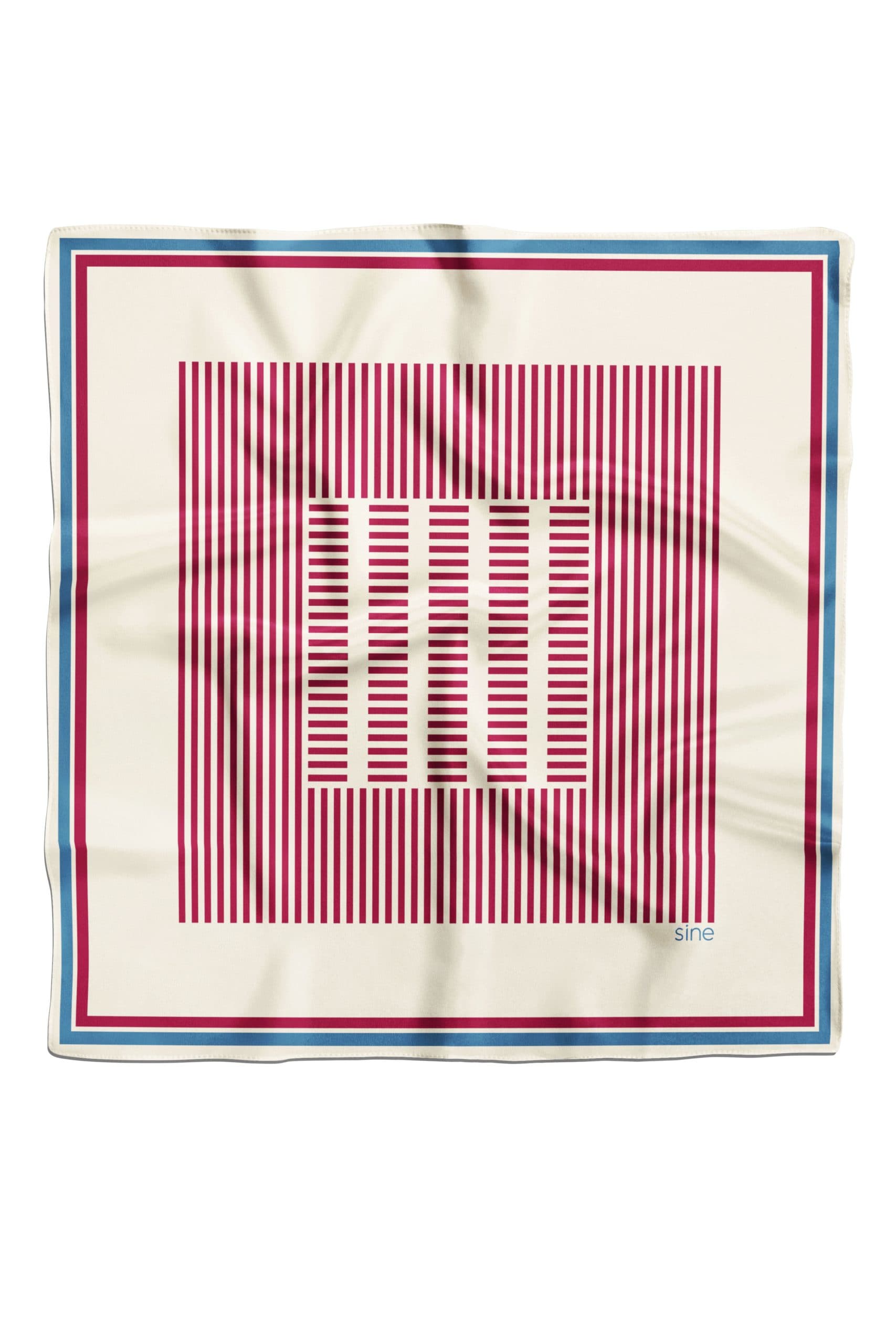 Double-sided silk scarf 53 cm | Geometry 001 — view 2