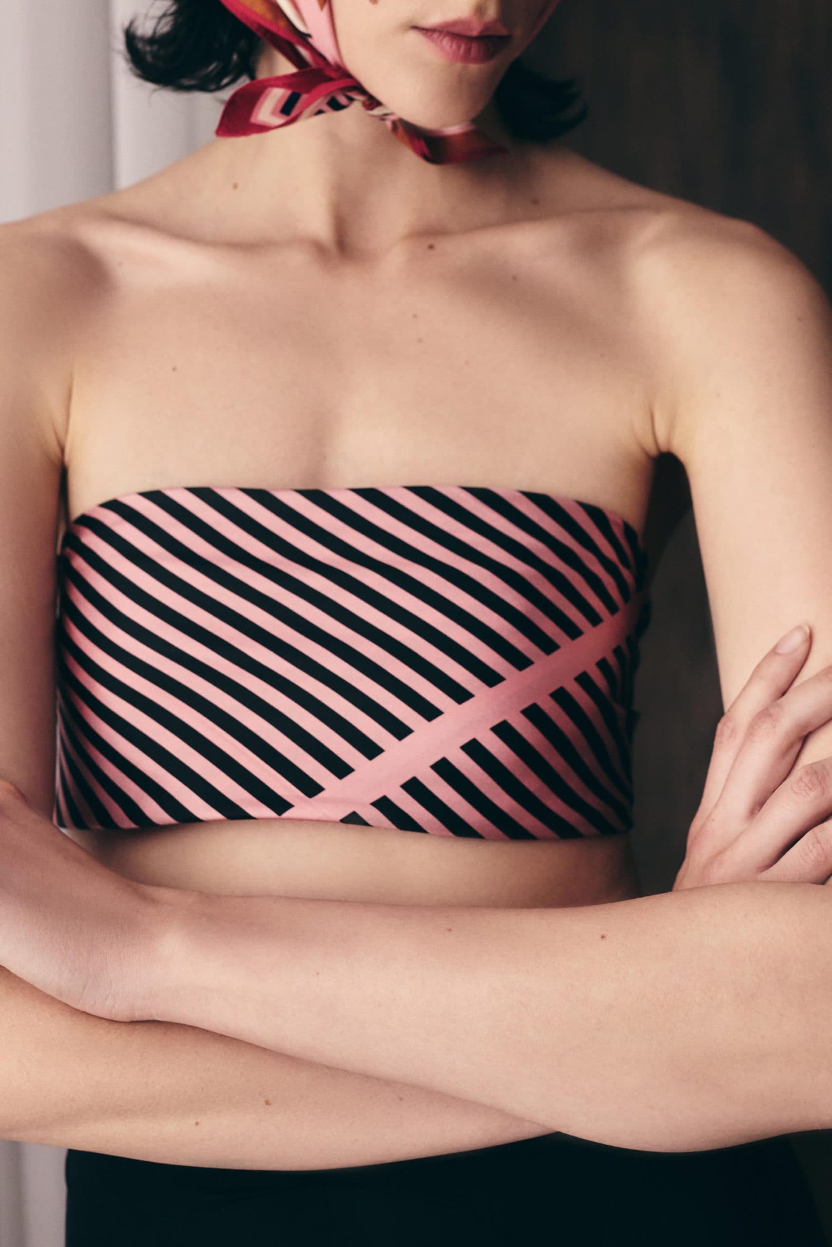 Double-sided Silk Scarf 90 cm | Geometry 002 — view 8