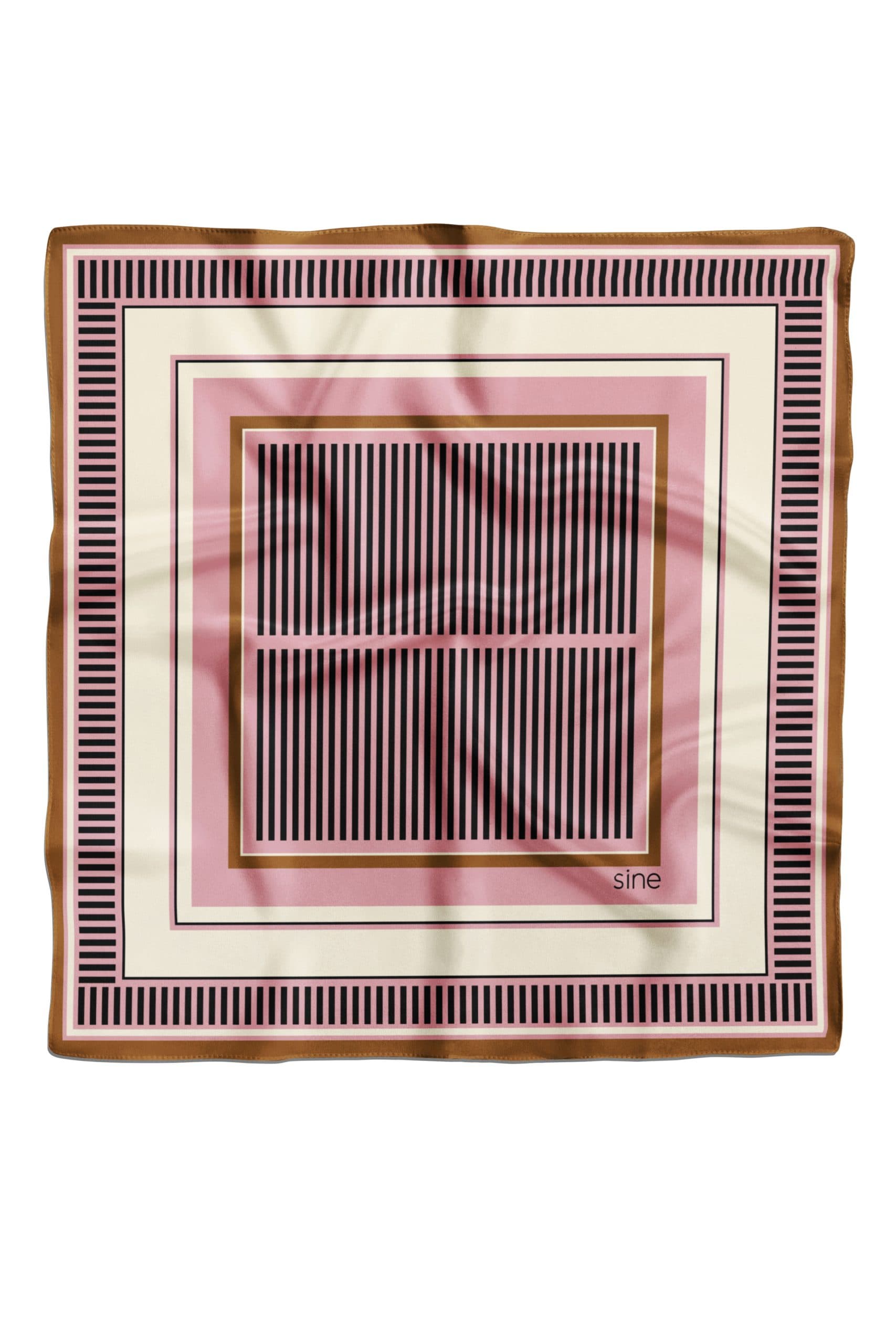 Double-sided Silk Scarf 90 cm | Geometry 002 — view 1