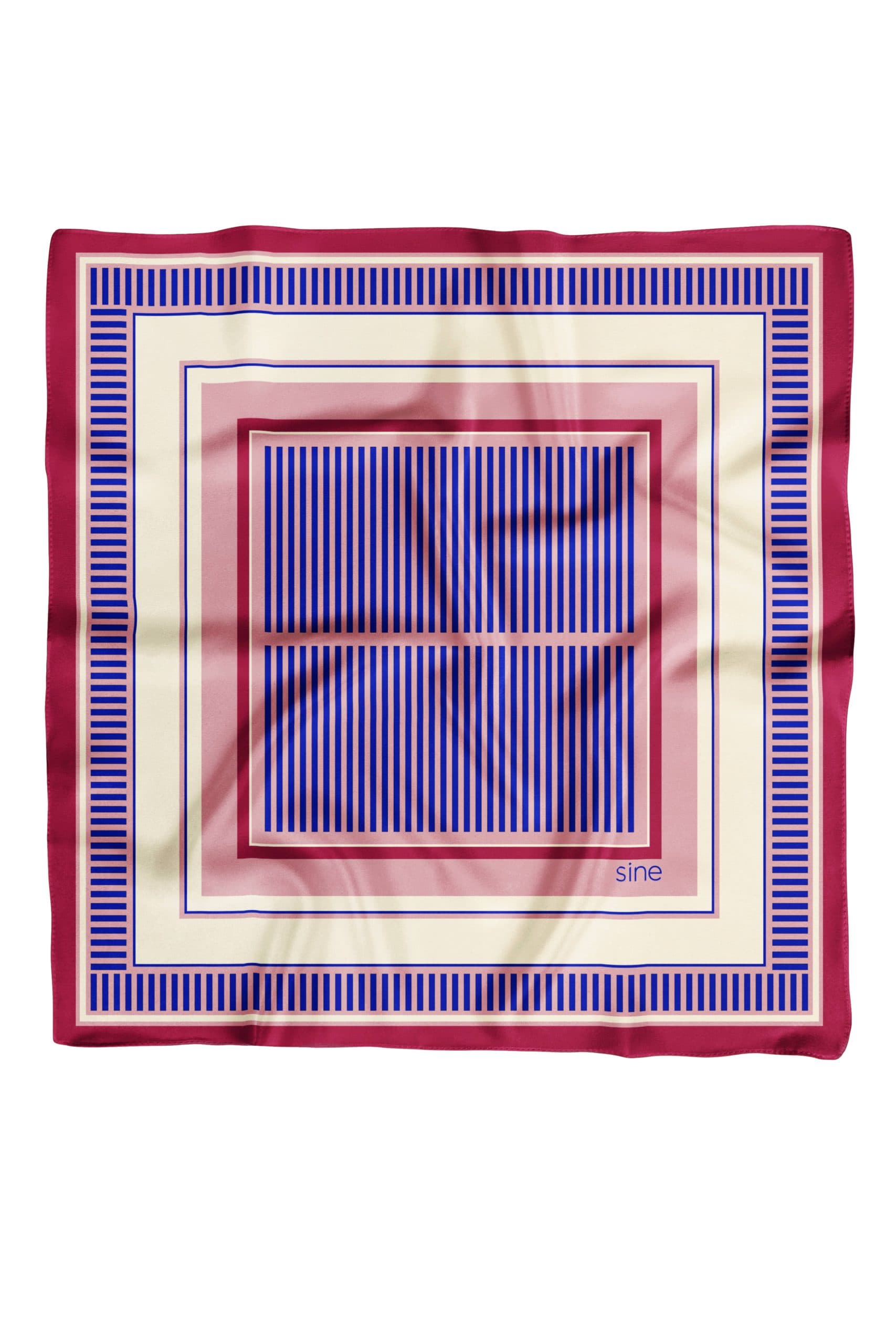 53 cm Double-Sided Silk Scarf | Geometry 002 — view 2
