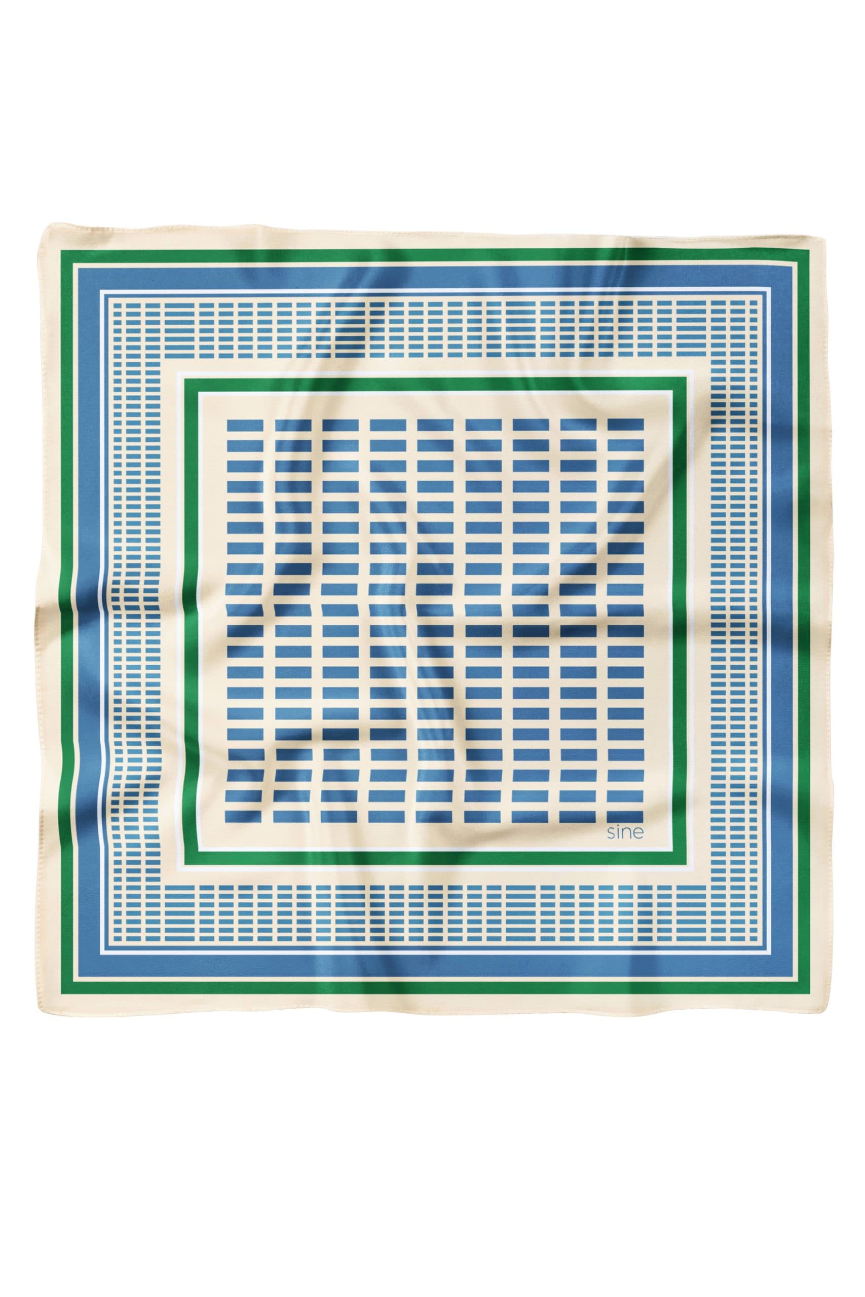 Double-sided Silk Scarf 90 cm | Geometry 003 — view 1
