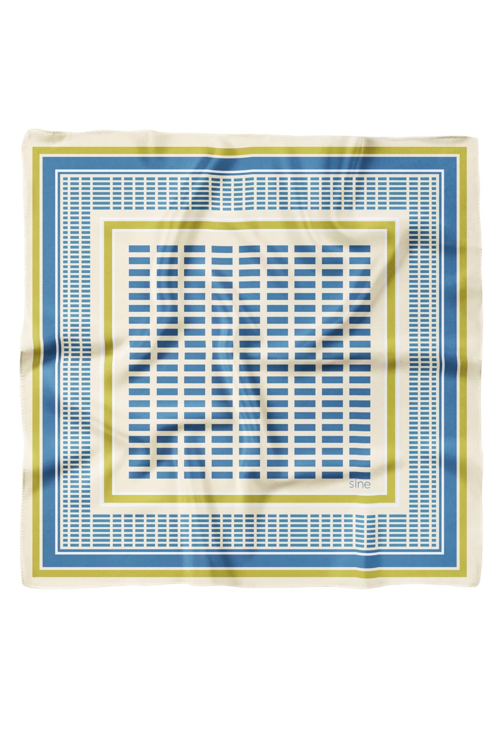 Double-sided silk scarf 65 cm | Geometry 003 — view 1