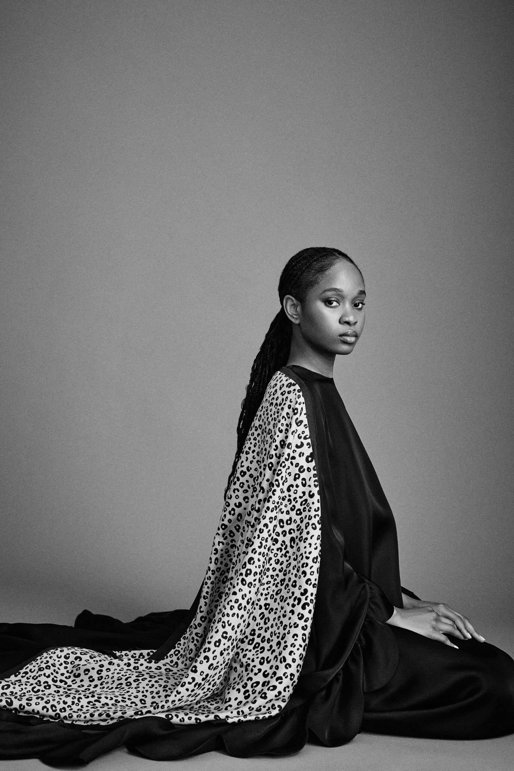 Jedwabna apaszka 90 cm | MOTYW ZWIERZĘCY