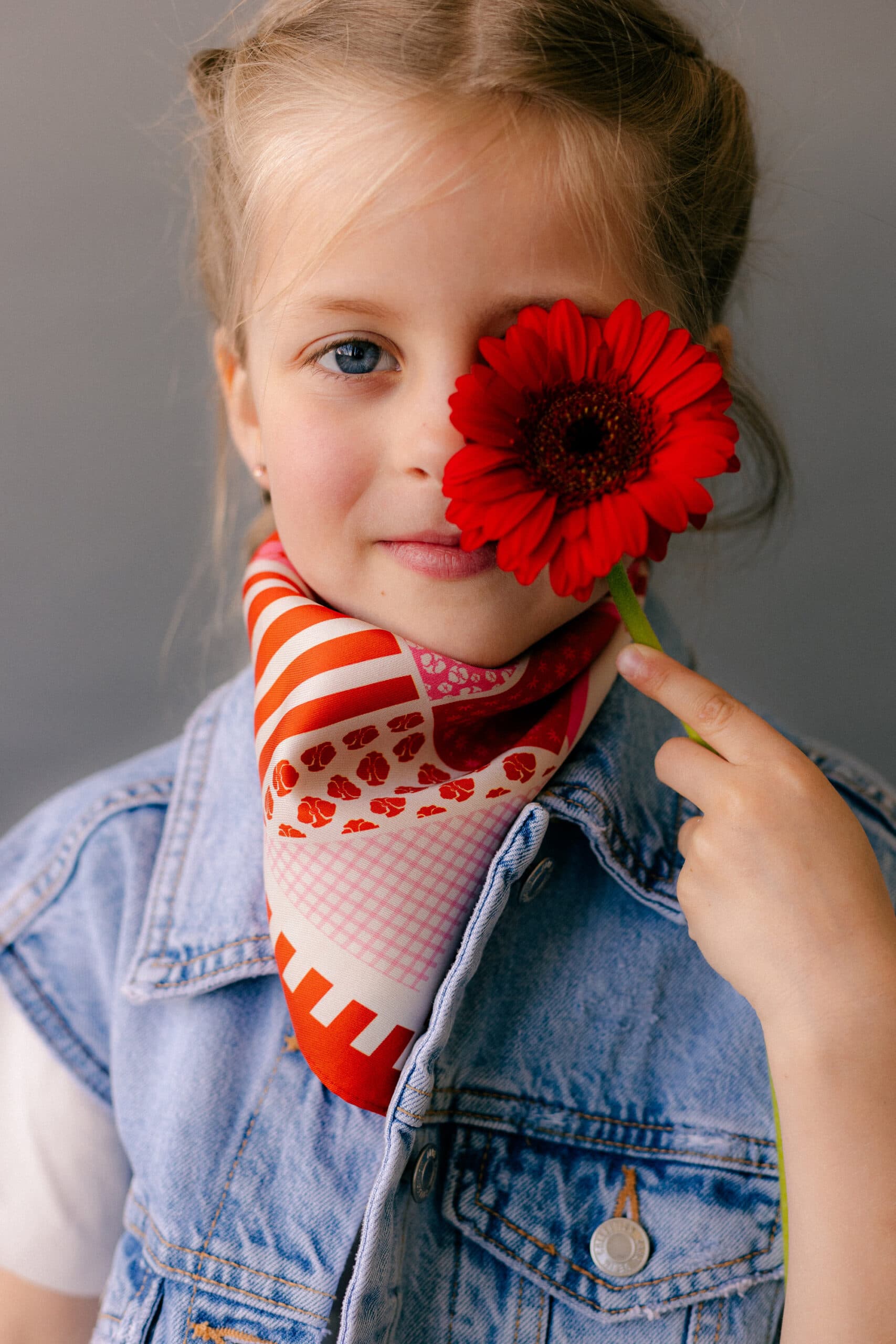 Jedwabna apaszka dwustronna 53 cm | PATCHWORK