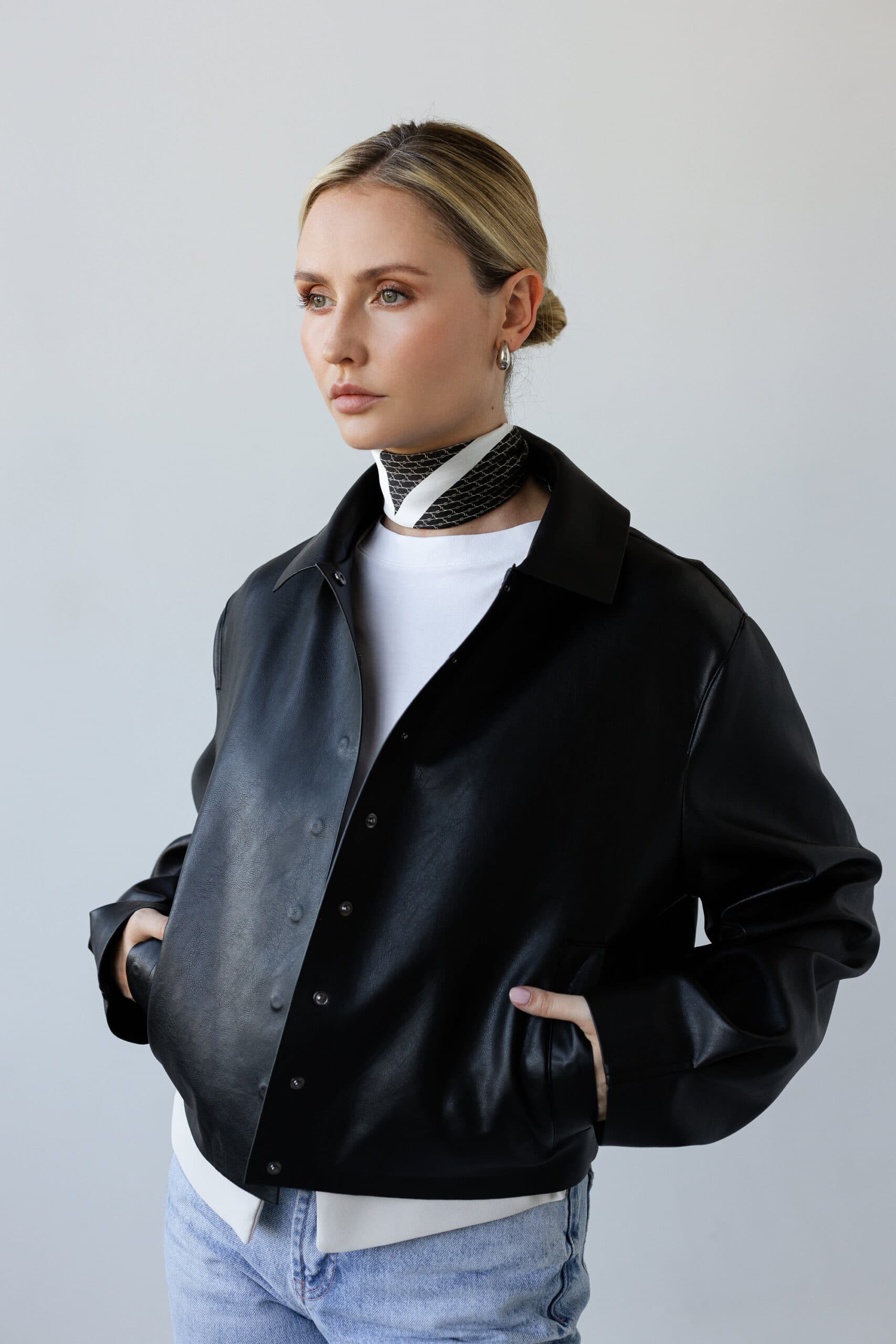 Silk Scarf 53 cm | Sine Silk CLASSIC BLACK — view 4