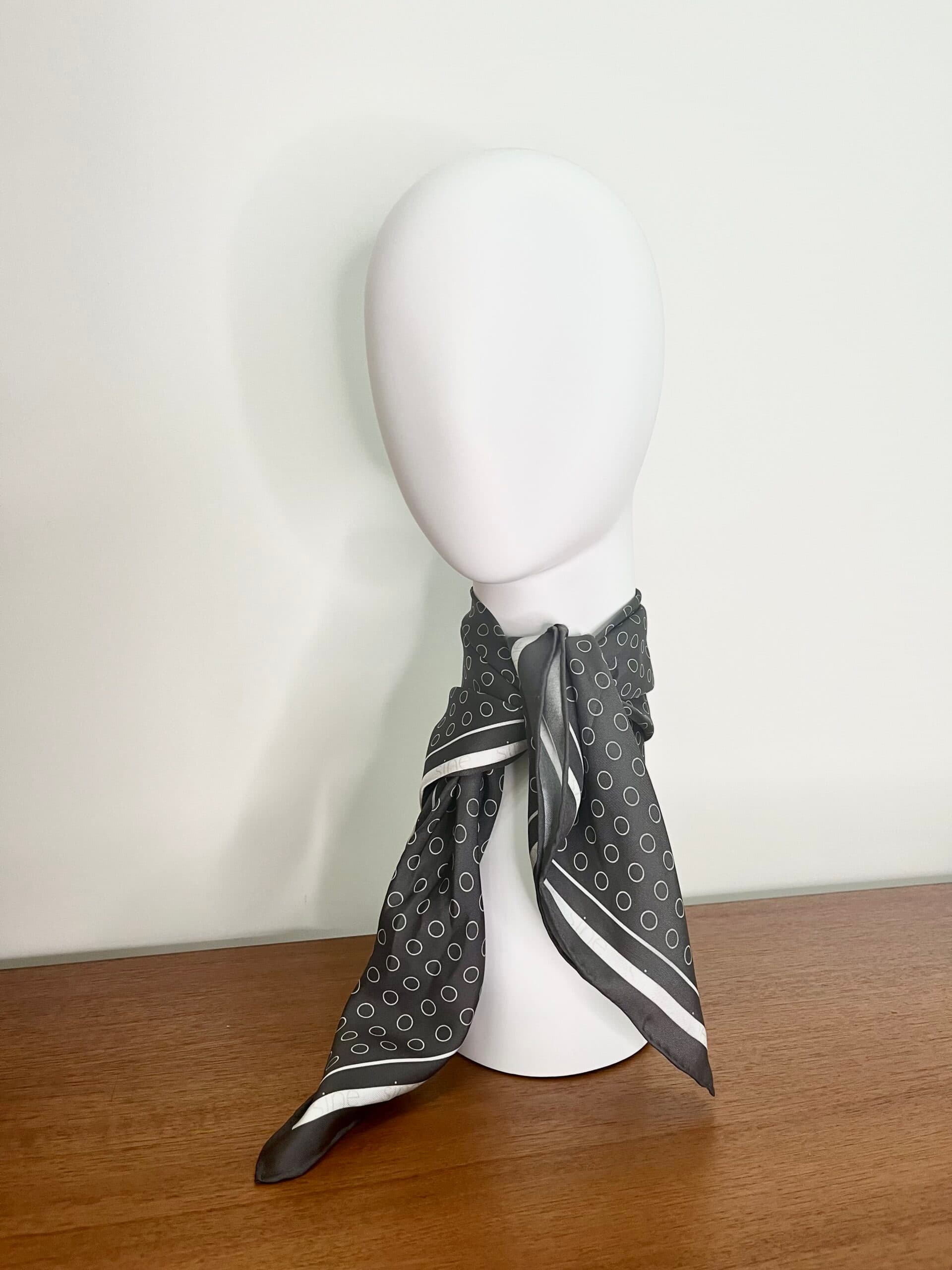 Silk scarf 65 cm | POLKA DOT - sample sale — view 4