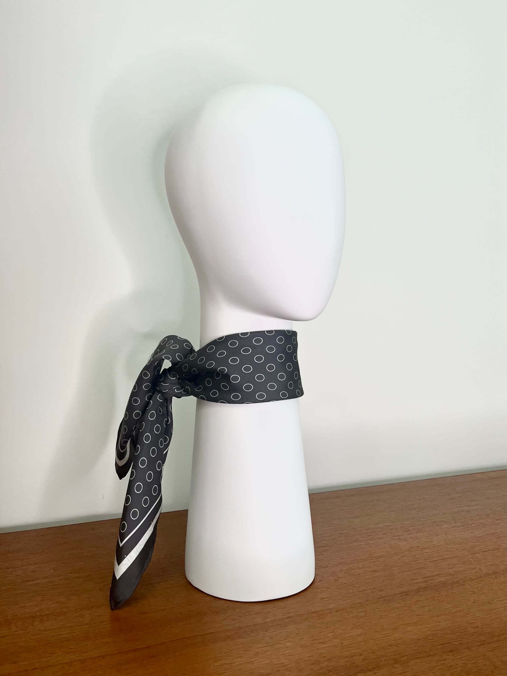 Silk scarf 65 cm | POLKA DOT - sample sale — view 5