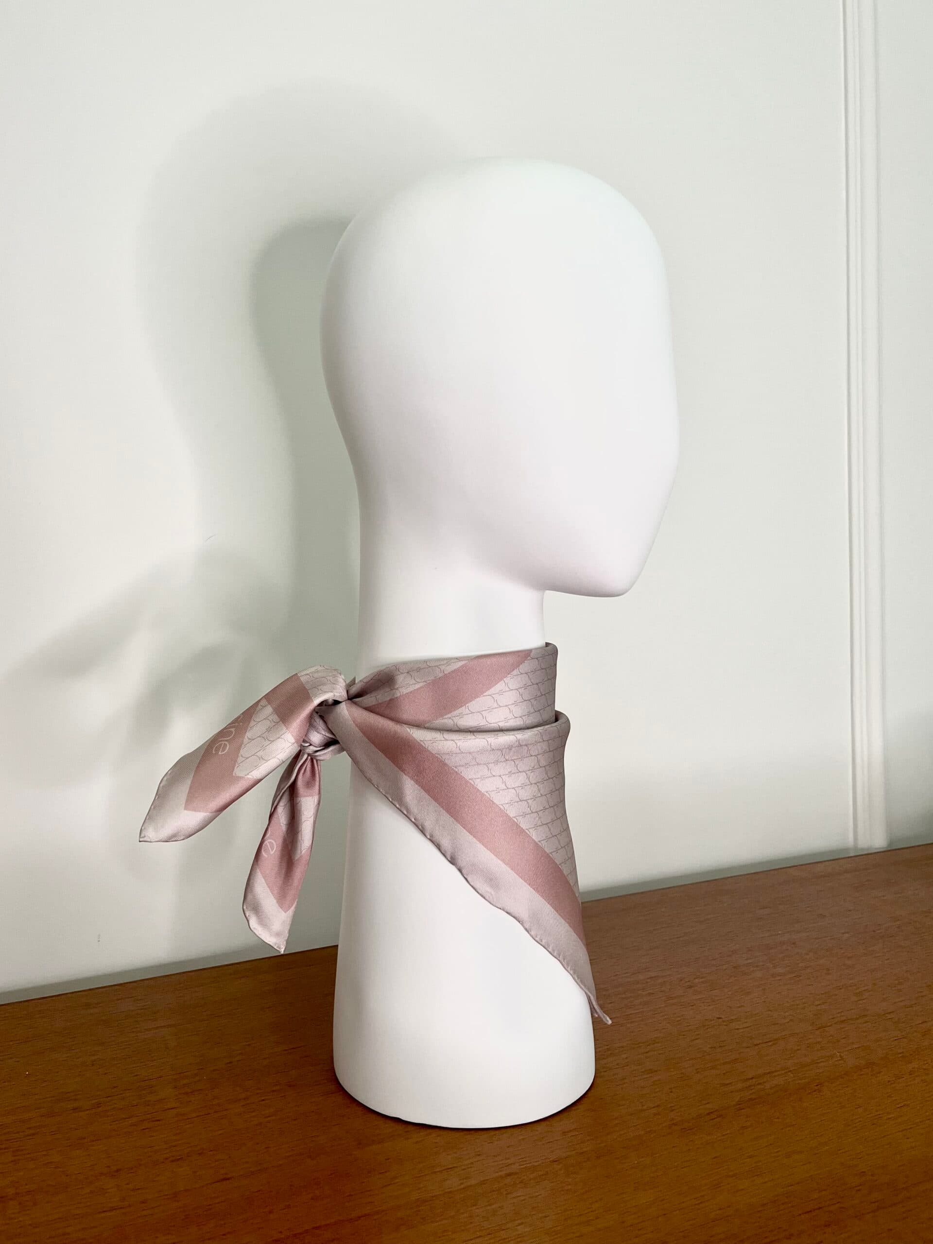 Silk Scarf 53 cm | Sine Silk BEIGE - sample sale — view 5