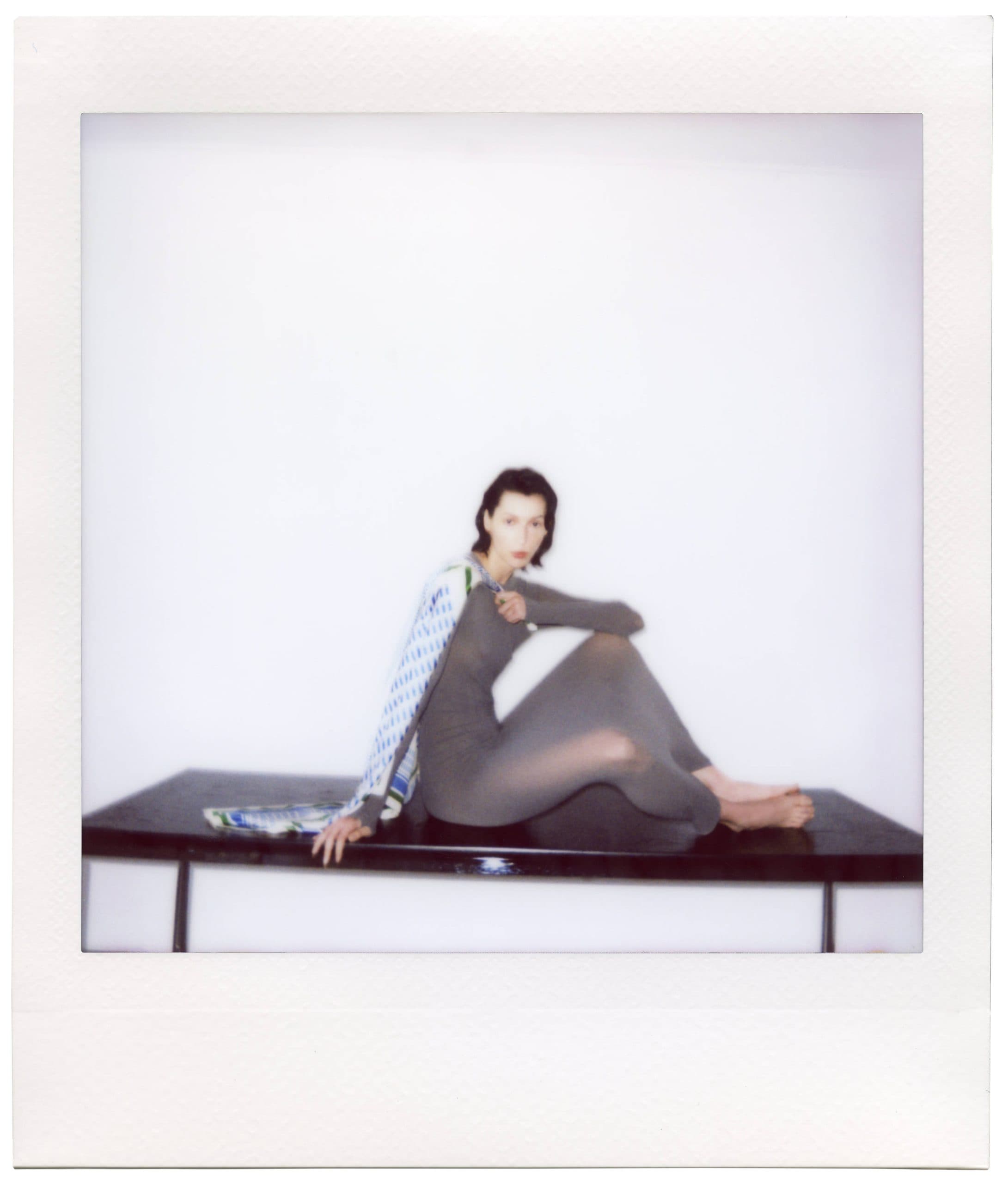 Jedwabna apaszka dwustronna 90 cm | Geometria 003