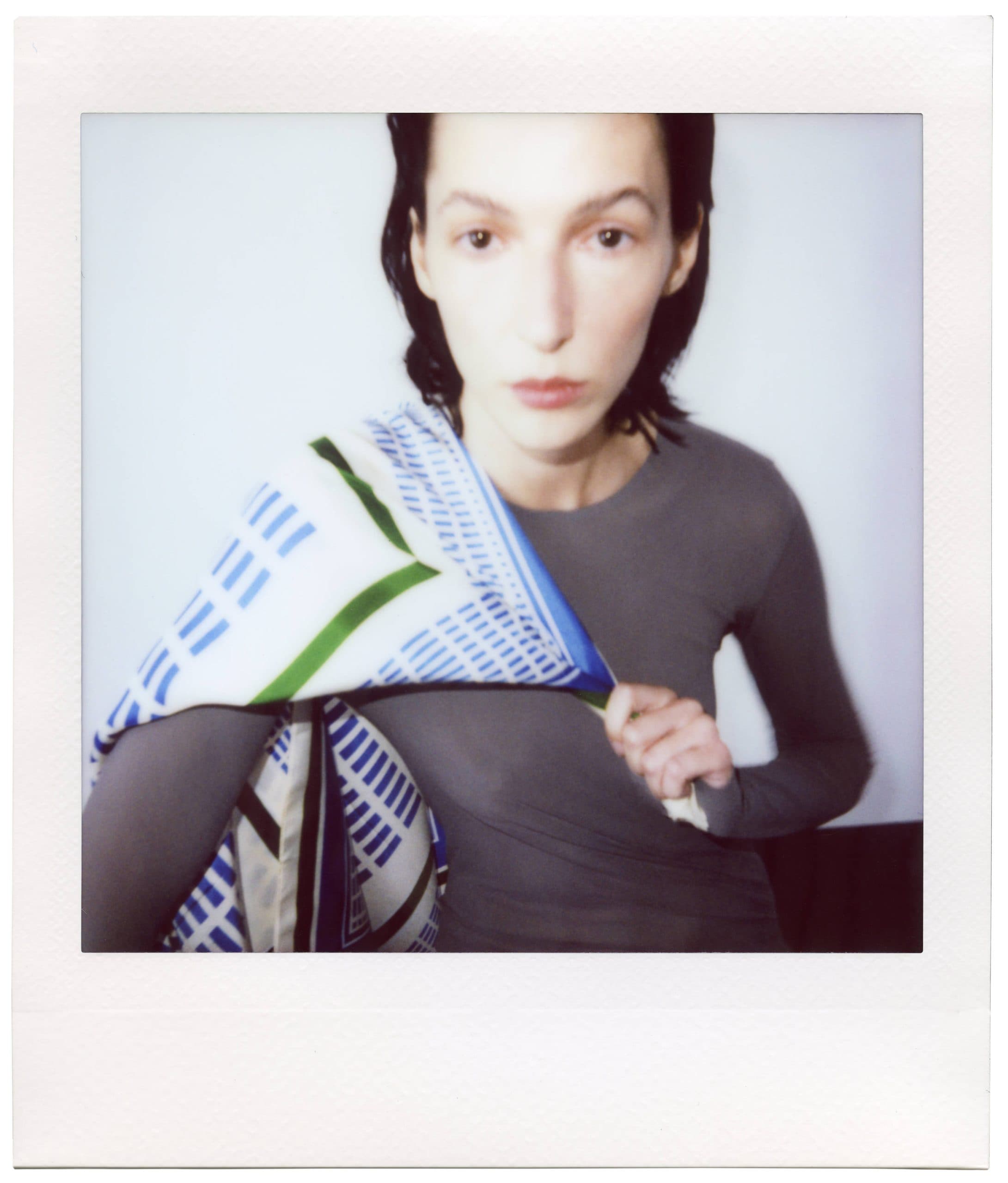 Jedwabna apaszka dwustronna 90 cm | Geometria 003