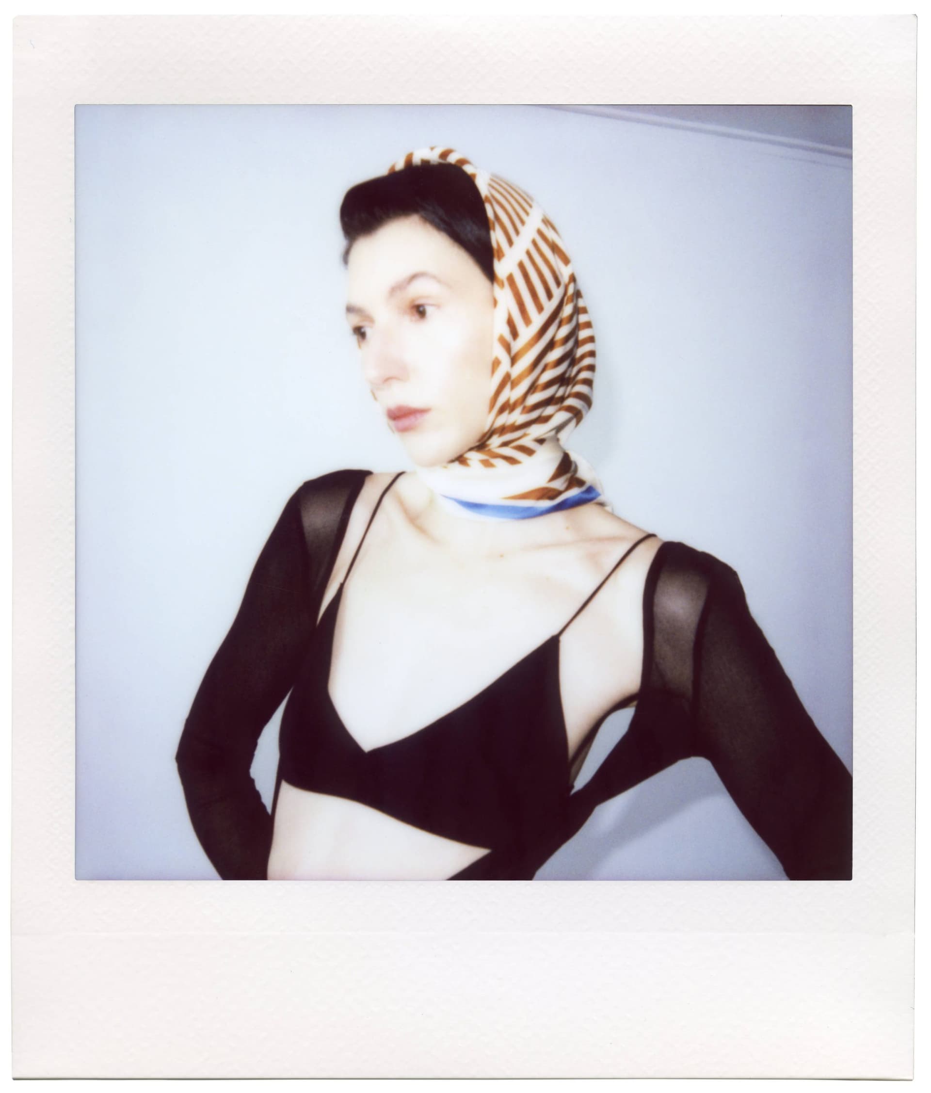 Double-sided Silk Scarf 90 cm | Geometry 001 — view 10