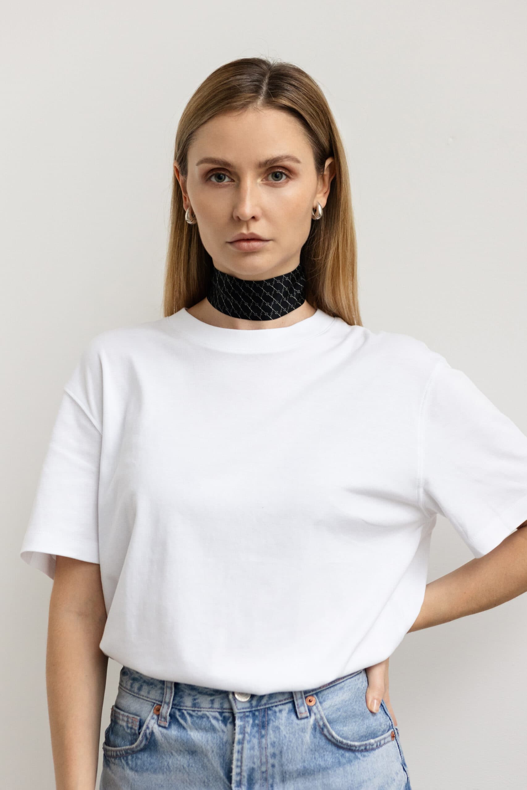 Silk Twilly 95 cm | Sine Silk BLACK