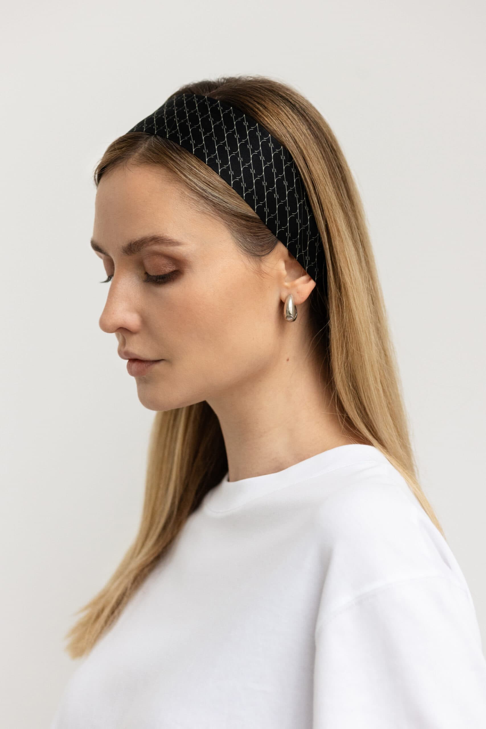 Silk Twilly 95 cm | Sine Silk BLACK