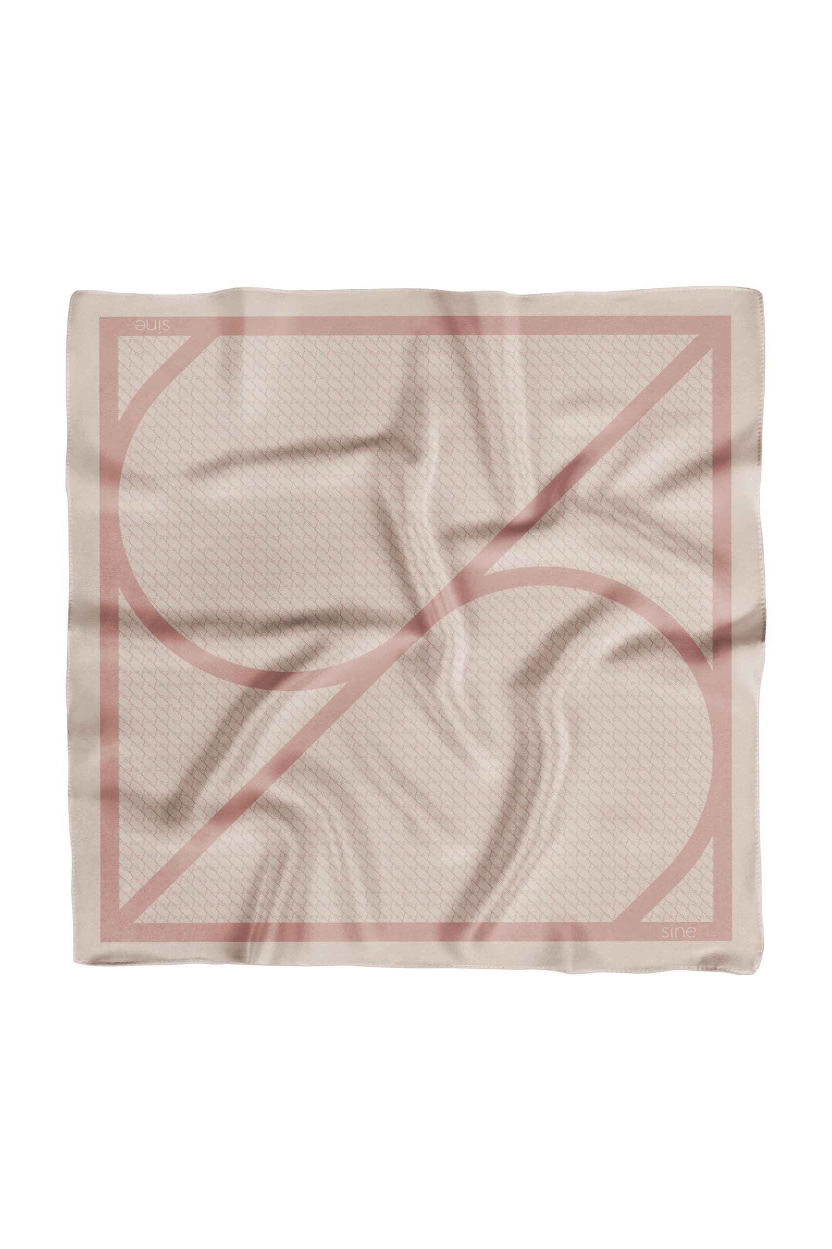 Silk Scarf 53 cm | Sine Silk BEIGE - sample sale — view 2